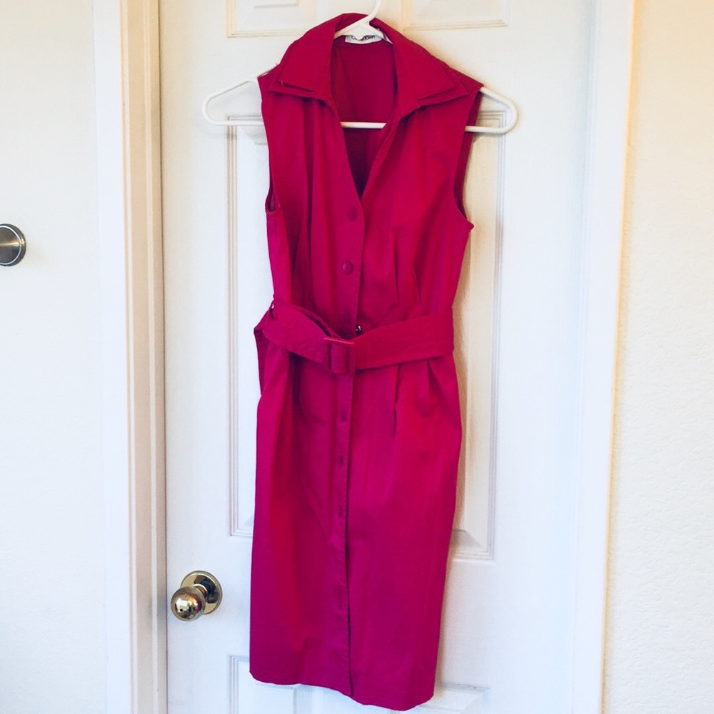 Calvin Klein hot pink dress